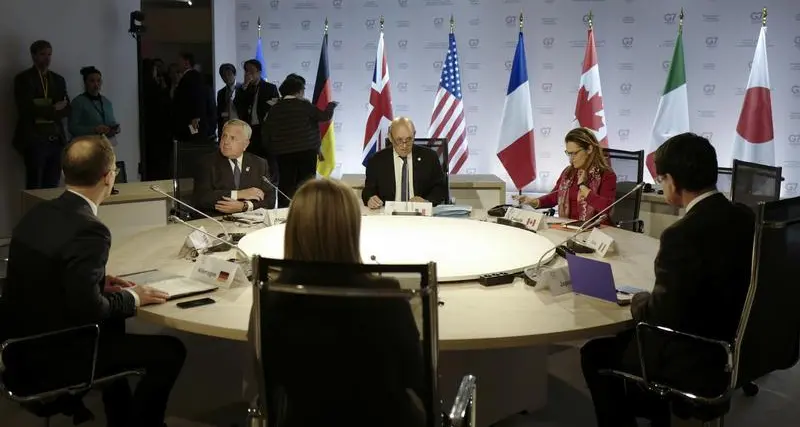 G7 foreign ministers determined to bolster Ukraine's air defence, draft statement says